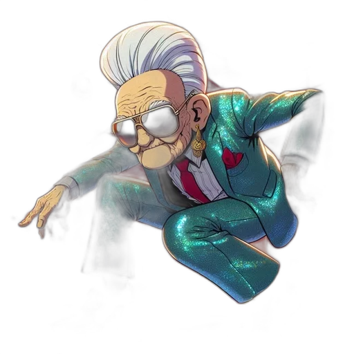 creature, mask, jacket, robot, concept art, vaporwave, cartoon, comic book art transparent PNG cut-out