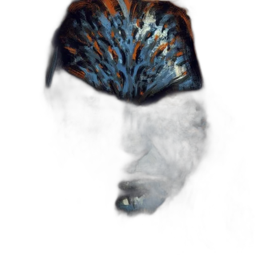mask, dragon, crown, face, concept art, fantasy art, photorealistic, watercolor transparent PNG cut-out