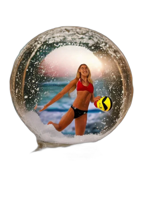 photorealistic, 3d render, underwater, beach transparent PNG cut-out