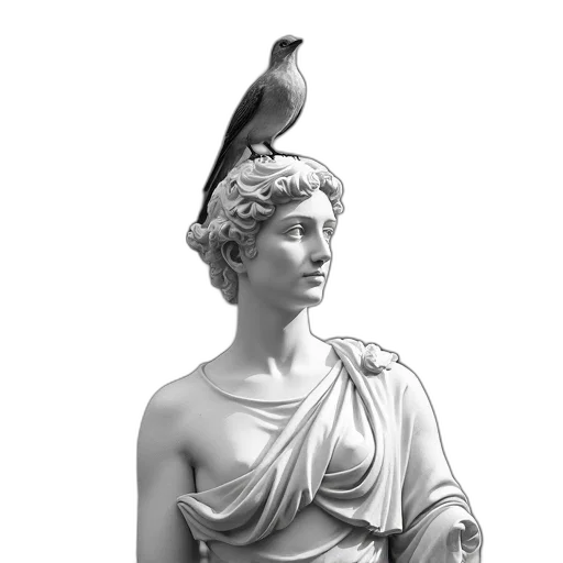 staff, dress, crown, jewelry, photorealistic, 3d render, vaporwave, concept art transparent PNG cut-out