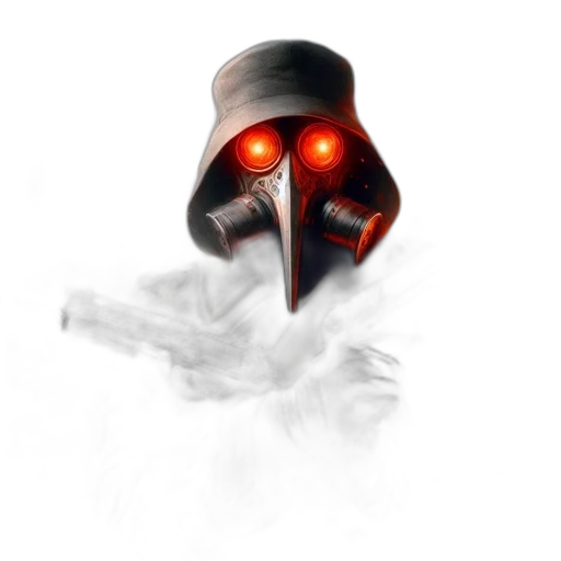 mask, robot, face, weapon, concept art, cyberpunk, fantasy art, pixel art transparent PNG cut-out