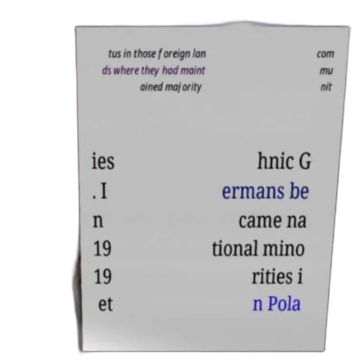 poster, text, polish, discusses, status, ethnic, germans, foreign transparent PNG cut-out