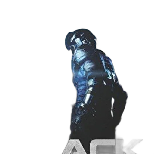 jacket, robot, weapon, mask transparent PNG cut-out