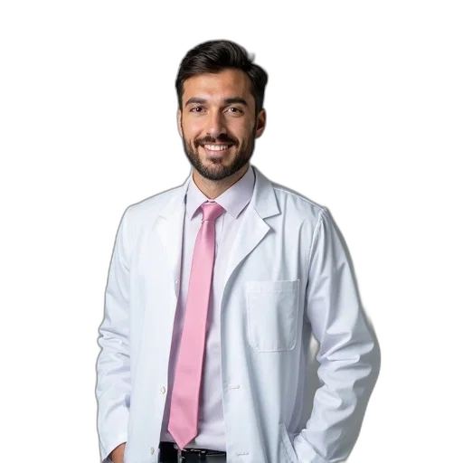staff, jacket, face, man, white, lab, coat, pink transparent PNG cut-out