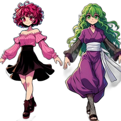 concept art, pixel art, anime, fantasy art, green, colorful, monochrome, dark transparent PNG cut-out