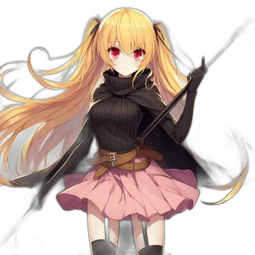 weapon, staff, sword, dragon, anime, pixel art, fantasy art, concept art transparent PNG cut-out