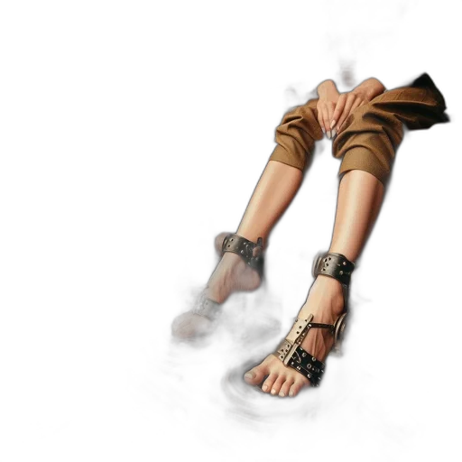 shoes, weapon, staff, mask, concept art, 3d render, fantasy art, photorealistic transparent PNG cut-out