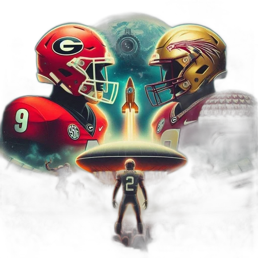 concept art, football, game, poster, showcases, two, helmets, contrasting transparent PNG cut-out