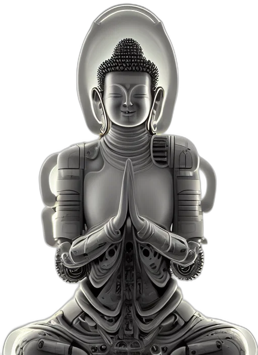 mask, robot, staff, face, 3d render, photorealistic, concept art, pencil sketch transparent PNG cut-out