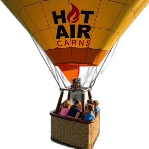 fire, group, people, enjoying, hot, air, balloon, ride transparent PNG cut-out