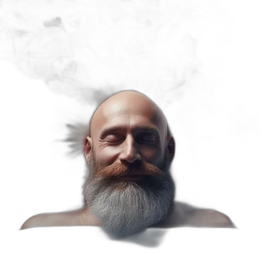 face, mask, hair, staff, photorealistic, concept art, 3d render, fantasy art transparent PNG cut-out