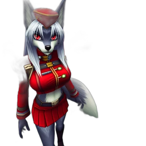 staff, concept art, fantasy art, 3d render, pixel art, red, anthropomorphic, fox transparent PNG cut-out