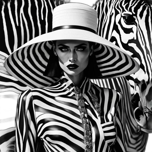 hat, dress, animal, photorealistic, comic book art, fantasy art, cartoon, monochrome transparent PNG cut-out