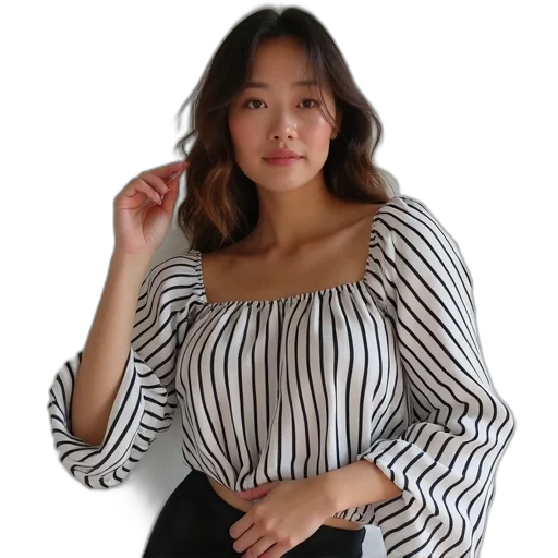dress, jacket, monochrome, striped transparent PNG cut-out