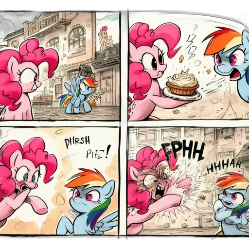 concept art, comic book art, fire, snow, 4-panel, comic, strip, pinkie transparent PNG cut-out
