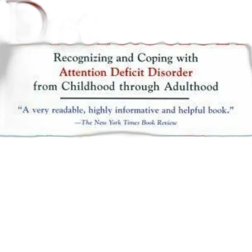 book, cover, titled, distraction, recognizing, coping, attention, deficit transparent PNG cut-out