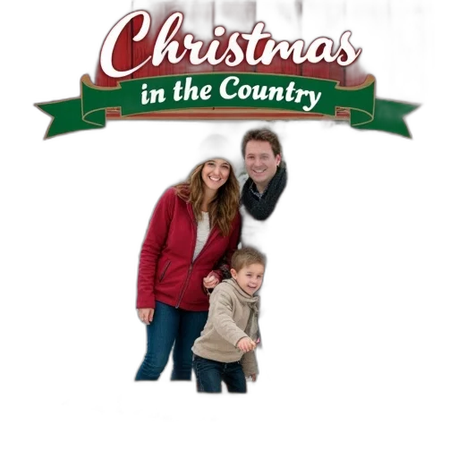 christmas-themed, cover, red, green, color, scheme, featuring, family transparent PNG cut-out