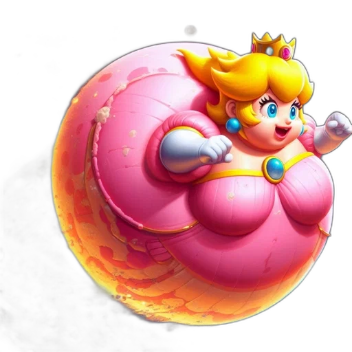 dress, crown, food, weapon, concept art, 3d render, pixel art, vaporwave transparent PNG cut-out