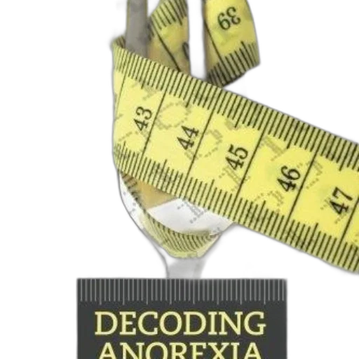 decoding, anorexia, book, cover, featuring, measuring, tape, fork transparent PNG cut-out