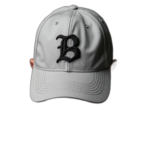 hat, 3d render, photorealistic, man, wearing, gray, baseball, cap transparent PNG cut-out