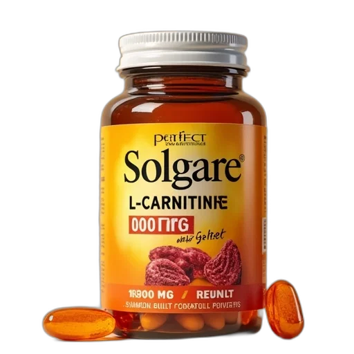 bottle, food, solgare, carnitine, 1500mg, softgel transparent PNG cut-out