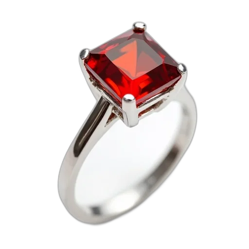 jewelry, crown, 3d render, red, close-up, image, silver, ring transparent PNG cut-out