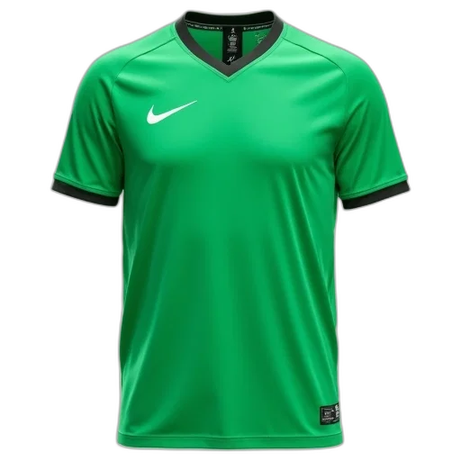 green, nike, victory, top, has, mandarin, short, sleeve transparent PNG cut-out
