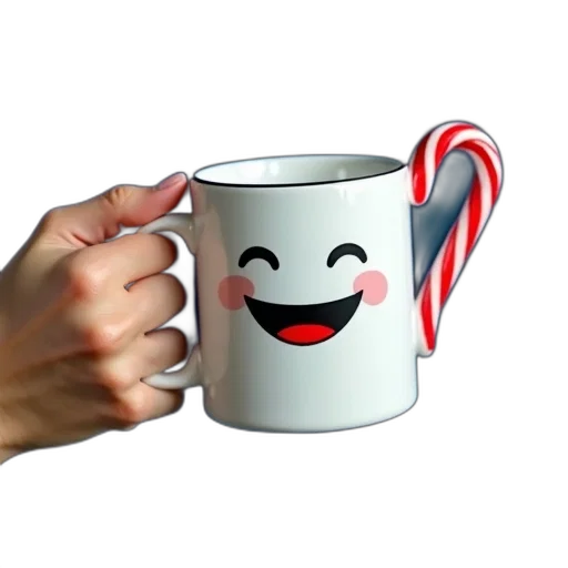 staff, 3d render, photorealistic, hand, holding, white, mug, cartoonish transparent PNG cut-out