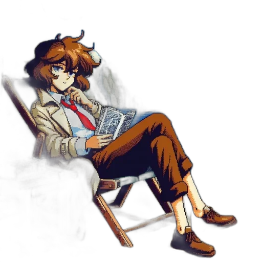 staff, furniture, jacket, hat, concept art, pixel art, anime, watercolor transparent PNG cut-out