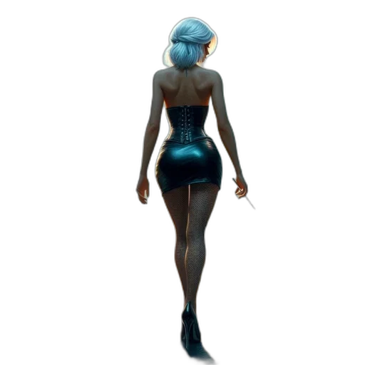 dress, robot, creature, concept art, fantasy art, pixel art, 3d render, underwater transparent PNG cut-out