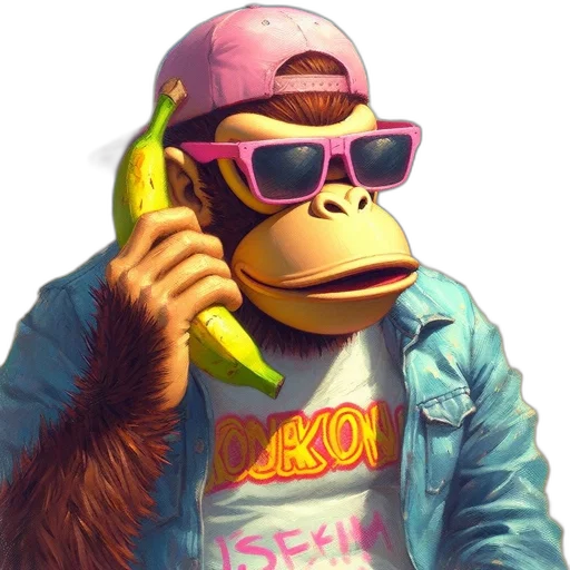 animal, jacket, creature, vaporwave, concept art, photorealistic, 3d render, neon transparent PNG cut-out