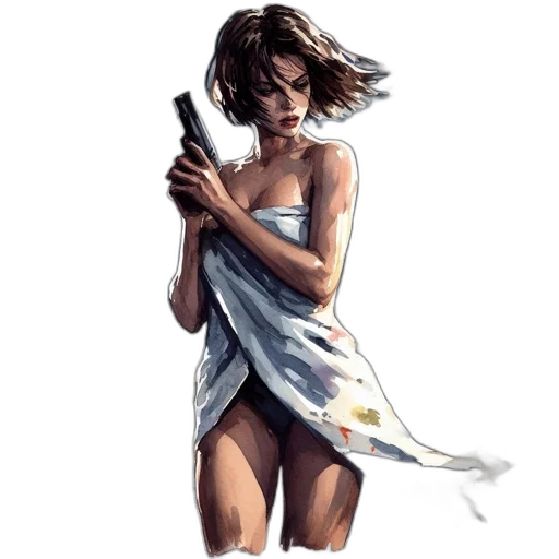 dress, weapon, sword, staff, concept art, comic book art, pixel art, fantasy art transparent PNG cut-out
