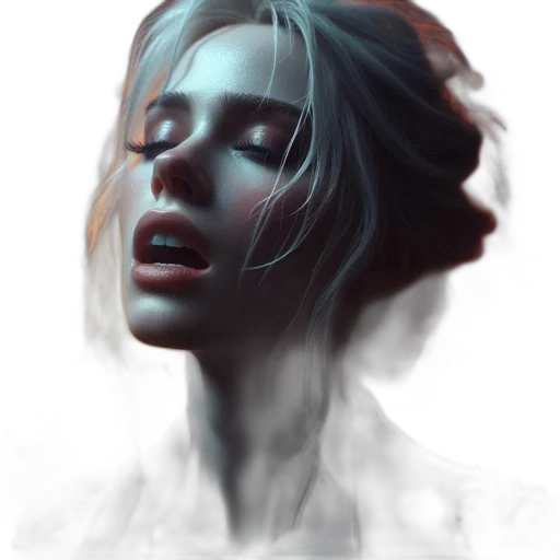 face, mask, creature, crown, photorealistic, concept art, fantasy art, oil painting transparent PNG cut-out