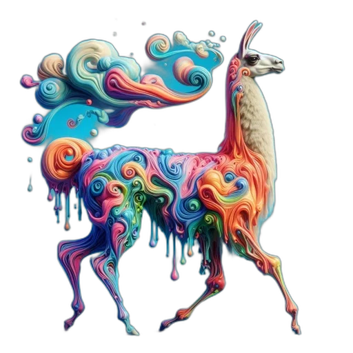 animal, dragon, creature, concept art, fantasy art, watercolor, pixel art, colorful transparent PNG cut-out