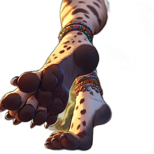 shoes, animal, staff, weapon, concept art, 3d render, photorealistic, fantasy art transparent PNG cut-out