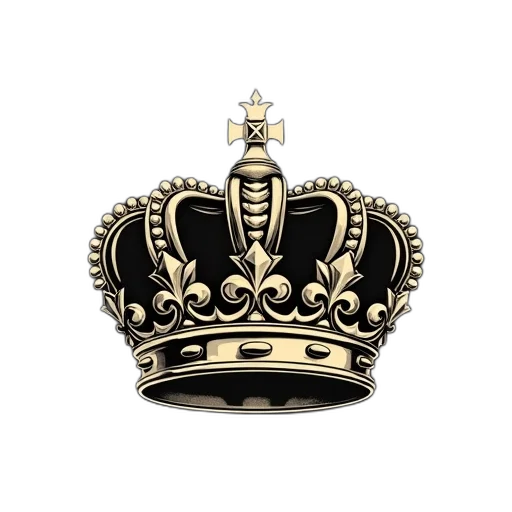crown, jewelry, hat, staff, photorealistic, logo, klonk, which transparent PNG cut-out