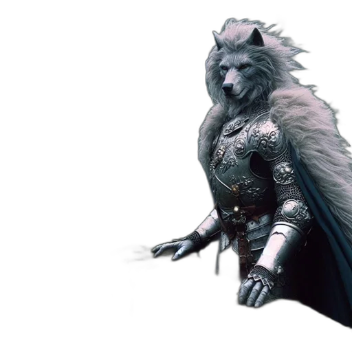 dragon, sword, creature, concept art, fantasy art, 3d render, comic book art, armored transparent PNG cut-out