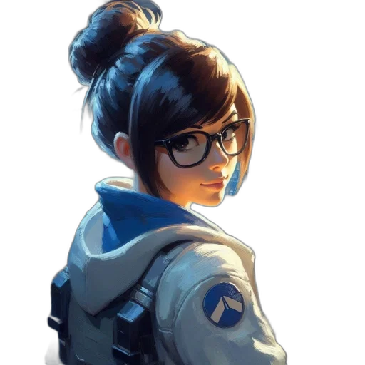 staff, jacket, face, weapon, concept art, anime, fantasy art, comic book art transparent PNG cut-out