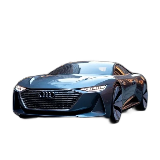 car, weapon, dragon, 3d render, photorealistic, concept art, audi, vision transparent PNG cut-out