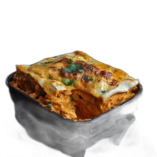 food, crown, photorealistic, 3d render, rustic, setting, lasagna, flatbread transparent PNG cut-out