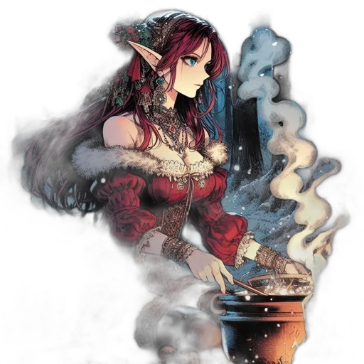 staff, jewelry, dress, crown, fantasy art, concept art, pixel art, anime transparent PNG cut-out