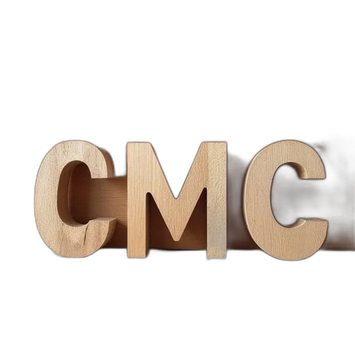 crown, 3d render, words, cmc, carpentry, building, wood, surface transparent PNG cut-out