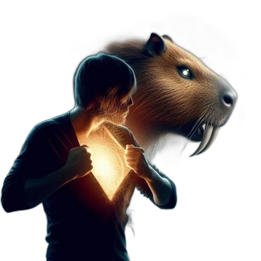 animal, creature, concept art, 3d render, photorealistic, comic book art, fire, unusual transparent PNG cut-out