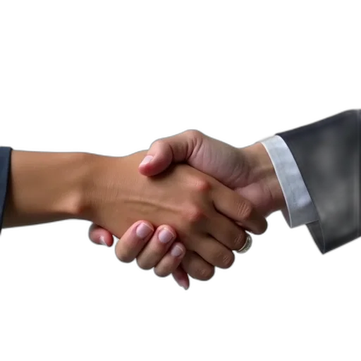 staff, first, image, shows, handshake, between, two, individuals transparent PNG cut-out