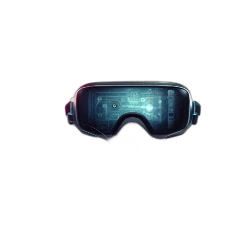 mask, cyberpunk, 3d render, outer space, hamster, wearing, futuristic, virtual transparent PNG cut-out