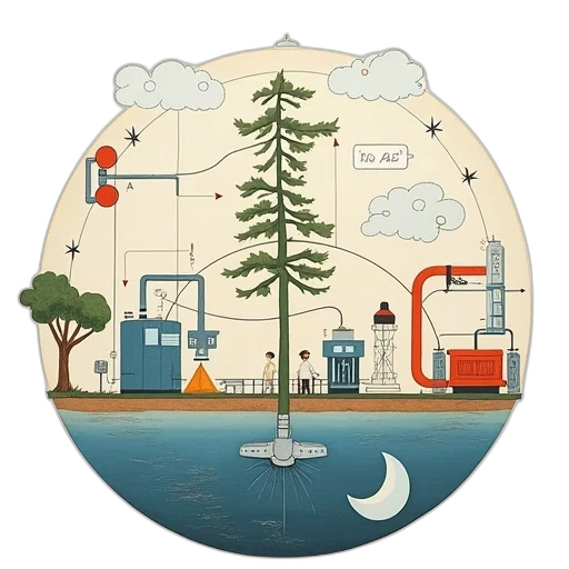 tree, concept art, forest, rain transparent PNG cut-out