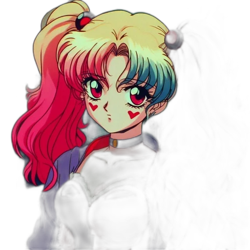 staff, anime, pixel art, vaporwave, watercolor, red, colorful, neon transparent PNG cut-out