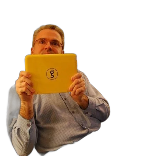 staff, face, creature, mask, man, holding, yellow, tablet transparent PNG cut-out