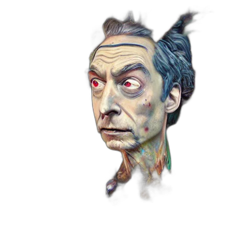 face, mask, creature, staff transparent PNG cut-out