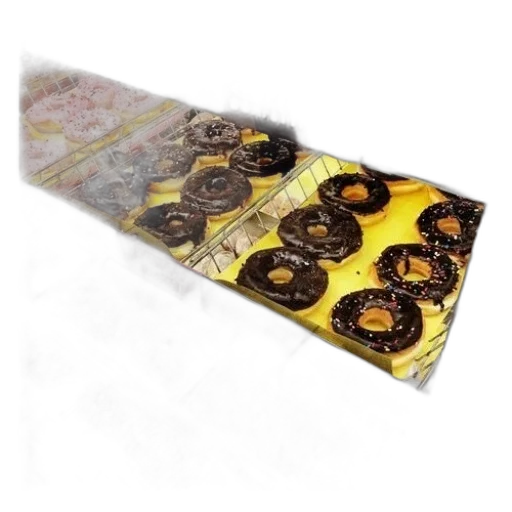food, jewelry, 3d render, photorealistic, golden, display, donuts, signs transparent PNG cut-out